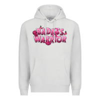 Dove Grey Badass warrior Breast Cancer Premium Hoodie - NancyCooperArtShop