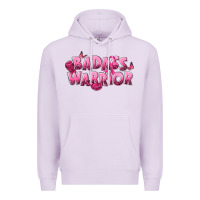 Lilac Badass warrior Breast Cancer Premium Hoodie - NancyCooperArtShop