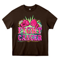 Chocolate Brown fight cancer Heavy Core Tee - BarkalooDesign