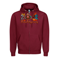 Burgundy 2022 thanksgiving bbs Zipper Hoodie - BundleAndBundleShop