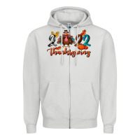 Dove Grey 2022 thanksgiving bbs Zipper Hoodie - BundleAndBundleShop