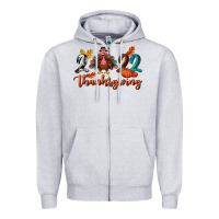 Heather Grey 2022 thanksgiving bbs Zipper Hoodie - BundleAndBundleShop