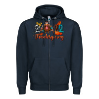 Navy 2022 thanksgiving bbs Zipper Hoodie - BundleAndBundleShop