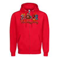 Red 2022 thanksgiving bbs Zipper Hoodie - BundleAndBundleShop