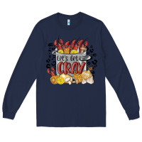 Navy let's get cray crawfish boil Long Sleeve Tee - MaliasSmallBusiness