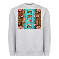Heather Grey Western Mama Pink Roses Heavyweight Sweatshirt - LillyAllenDesigns
