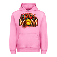 Fuchsia Pink blessed softball mom lightbulb letters Urban Hoodie - OliviaCreatesArt