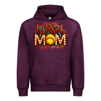 Mauve Wine blessed softball mom lightbulb letters Urban Hoodie - OliviaCreatesArt