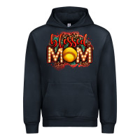Navy blessed softball mom lightbulb letters Urban Hoodie - OliviaCreatesArt