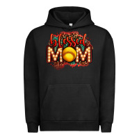 Pigment Black blessed softball mom lightbulb letters Urban Hoodie - OliviaCreatesArt