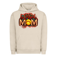 Pigment French Oak blessed softball mom lightbulb letters Urban Hoodie - OliviaCreatesArt