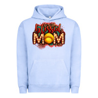 Pigment Grape Ice blessed softball mom lightbulb letters Urban Hoodie - OliviaCreatesArt