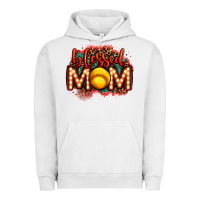 Pigment Lunar Rock blessed softball mom lightbulb letters Urban Hoodie - OliviaCreatesArt