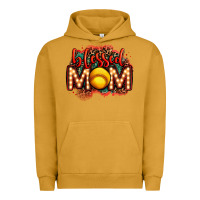 Pigment Peanut Butter blessed softball mom lightbulb letters Urban Hoodie - OliviaCreatesArt