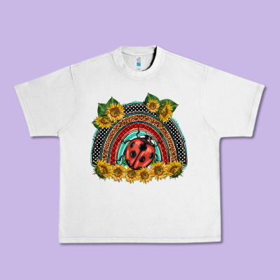 Ladybuy  Rainbow Urban Heavy Tee Designed By Barkaloodesign