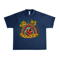 Navy ladybuy  rainbow Urban Heavy Tee - BarkalooDesign