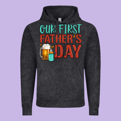 Our First Father's Day Vintage Hoodie Designed By Artiststas