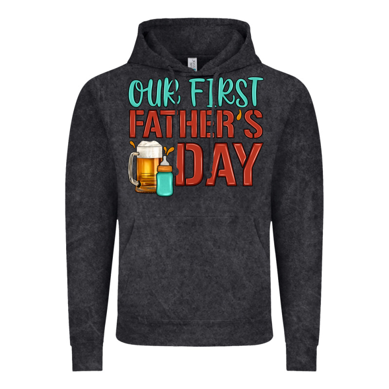 Our First Father's Day Vintage Hoodie by Artiststas | Teevron