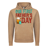 Vintage Coffee our first father's day Vintage Hoodie - Artiststas