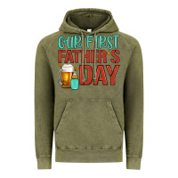 Vintage Olive our first father's day Vintage Hoodie - Artiststas