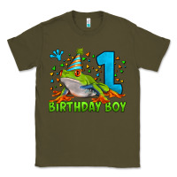 Army Green birthday boy frog age 1 Classic Tee - LillyAllenDesigns