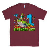 Burgundy birthday boy frog age 1 Classic Tee - LillyAllenDesigns