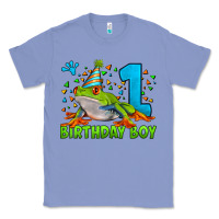 Colony Blue birthday boy frog age 1 Classic Tee - LillyAllenDesigns