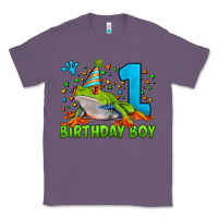 Lavender birthday boy frog age 1 Classic Tee - LillyAllenDesigns