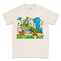 Natural birthday boy frog age 1 Classic Tee - LillyAllenDesigns