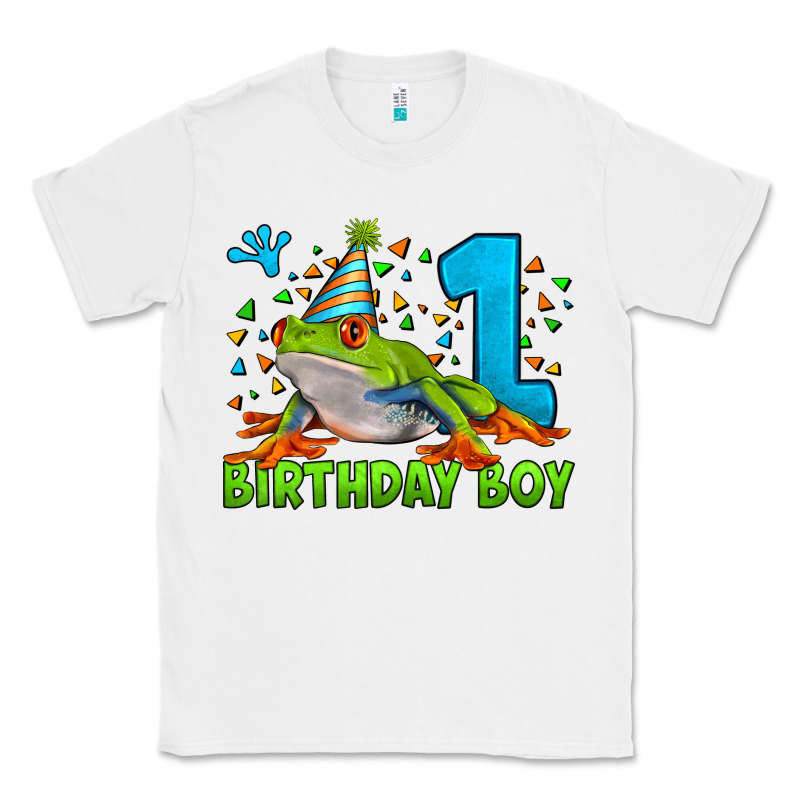 Birthday Boy Frog Age 1 Classic Tee by LillyAllenDesigns | Teevron