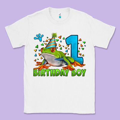 Birthday Boy Frog Age 1 Classic Tee Designed By Lillyallendesigns