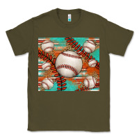 Baseball Turquoise Serape Glitter Tumbler Classic Tee | Teevron