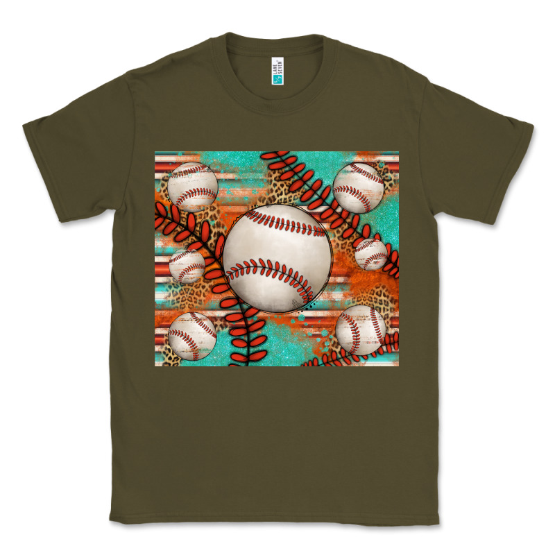 Baseball Turquoise Serape Glitter Tumbler Classic Tee by Jasminsmagicworld | Teevron