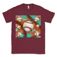 Burgundy baseball turquoise serape glitter tumbler Classic Tee - Jasminsmagicworld