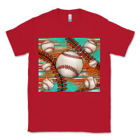 Red baseball turquoise serape glitter tumbler Classic Tee - Jasminsmagicworld