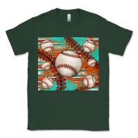 Sports Green baseball turquoise serape glitter tumbler Classic Tee - Jasminsmagicworld
