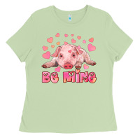 Matcha be mine baby pig Ladies Tee - RanaPortraitStore