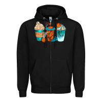 Black basketball coffee cups bbs Zipper Hoodie - BundleAndBundleShop