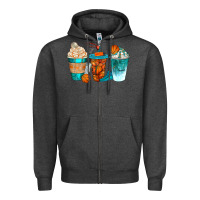Charcoal Heather basketball coffee cups bbs Zipper Hoodie - BundleAndBundleShop