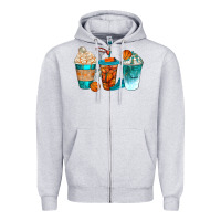 Heather Grey basketball coffee cups bbs Zipper Hoodie - BundleAndBundleShop