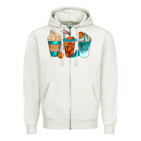 Oatmeal Heather basketball coffee cups bbs Zipper Hoodie - BundleAndBundleShop