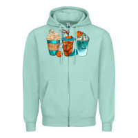 Seafoam basketball coffee cups bbs Zipper Hoodie - BundleAndBundleShop