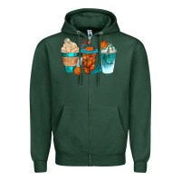 Sports Green basketball coffee cups bbs Zipper Hoodie - BundleAndBundleShop