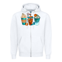 White basketball coffee cups bbs Zipper Hoodie - BundleAndBundleShop