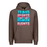 Coffee Trans rights are human rights Premium Hoodie - NancyCooperArtShop