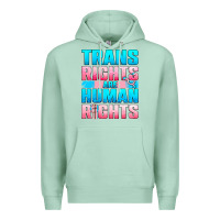 Seafoam Trans rights are human rights Premium Hoodie - NancyCooperArtShop