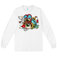 White Christmas sunflower gemstone nurse Long Sleeve Tee - JahusDesignShop