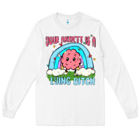 White your anxıett is a lying bitch malia Long Sleeve Tee - MaliasSmallBusiness