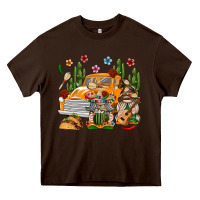 Chocolate Brown Mexican Gnome Truck Heavy Core Tee - texasbilliewilder