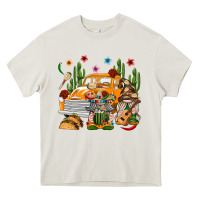 Cream Mexican Gnome Truck Heavy Core Tee - texasbilliewilder